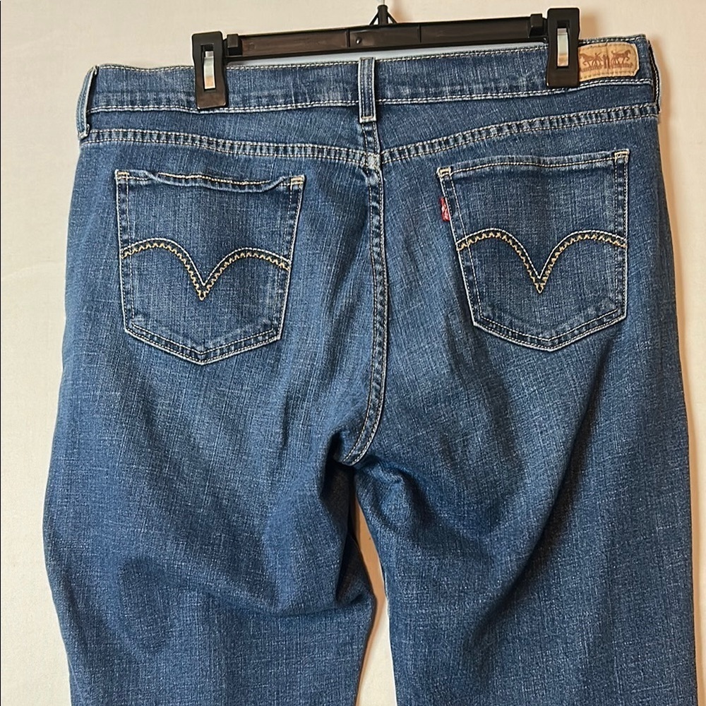 Levis 505 Straight Leg Jeans Womens Blue Medium Wash Denim 36X29 - Picture 6 of 8